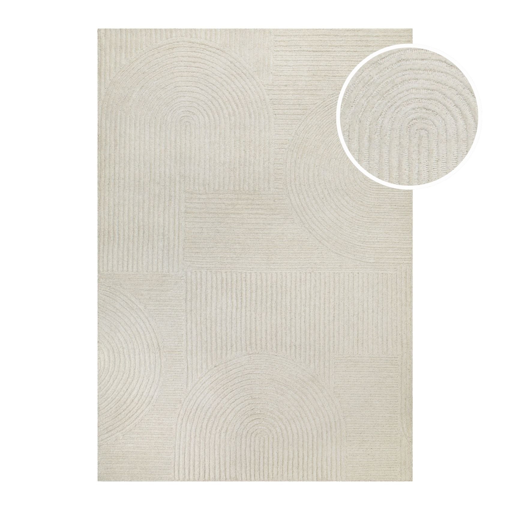 hamptons-by-weconhome-kurzflor-teppich-creme-wei-thirtysix-schurwolle image 1