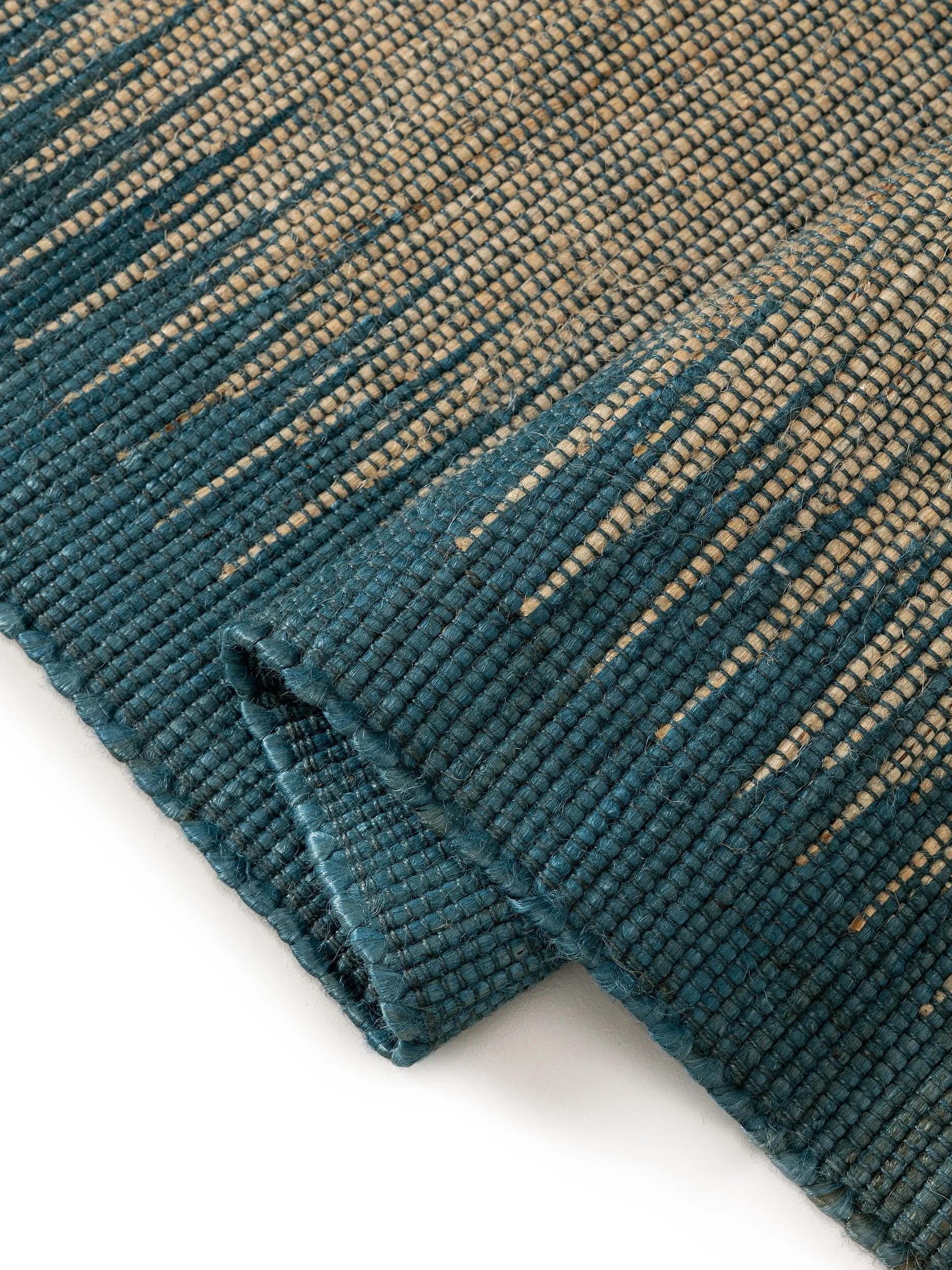 benuta-pure-jutel-ufer-tulsi-blau-70x200-cm-sisal-jute-vintage-ethno-pflegeleich image 6