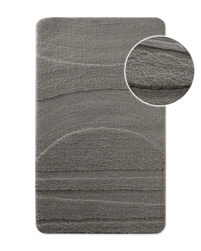 bathking-by-weconhome-marc-badteppich-in-basalt-grau-getufteter-synthetik-teppic image 1