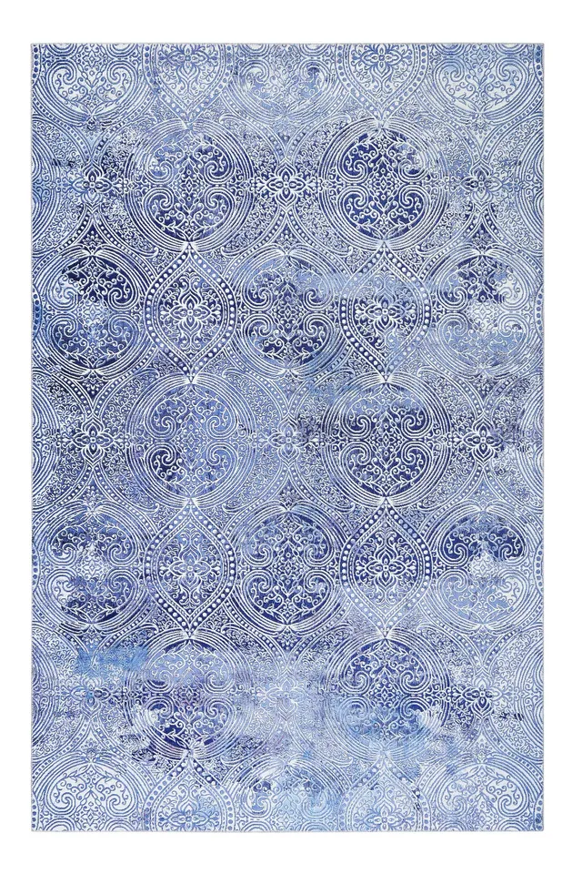 weconhome-vintage-teppich-grace-blau-kurzflor-14-50 image 1