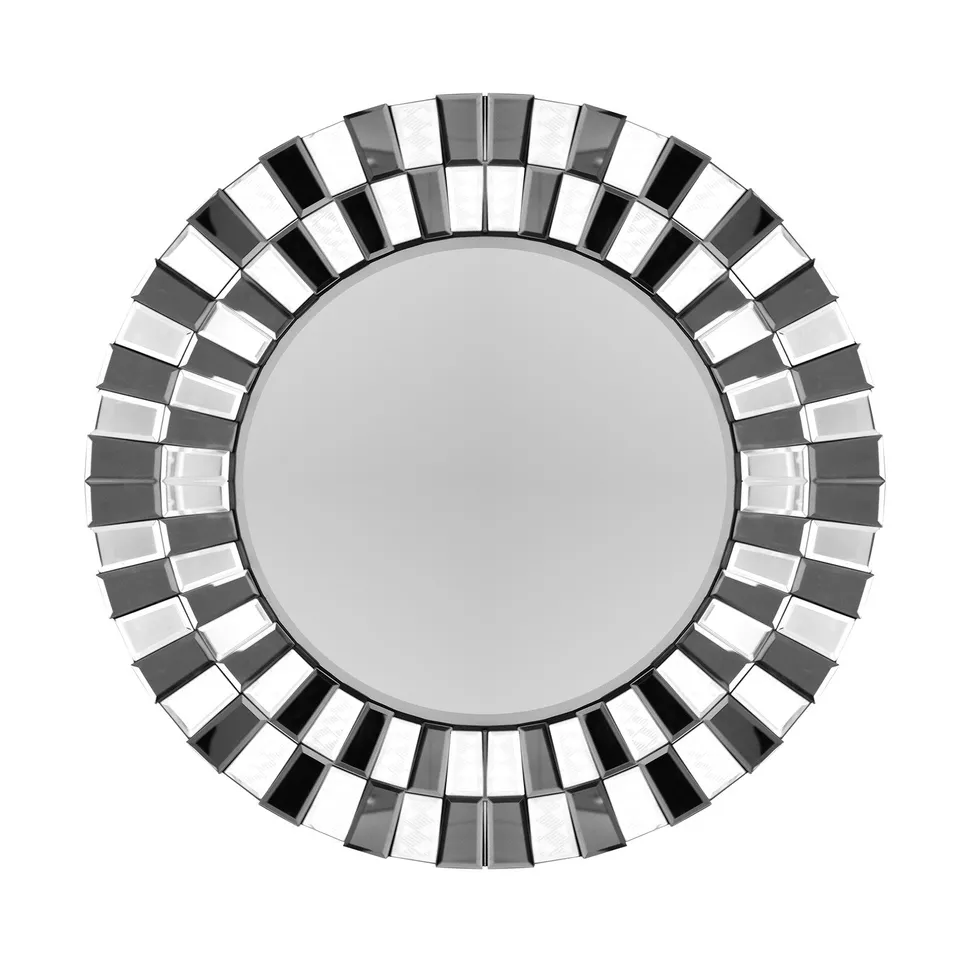 kayoom-wandspiegel-horus-425-silber-rund-90-cm-durchmesser image 1