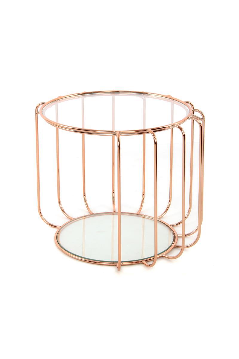 kayoom-beistelltisch-shirley-110-offener-couchtisch-mit-metallgestell-und-glaspl image 7