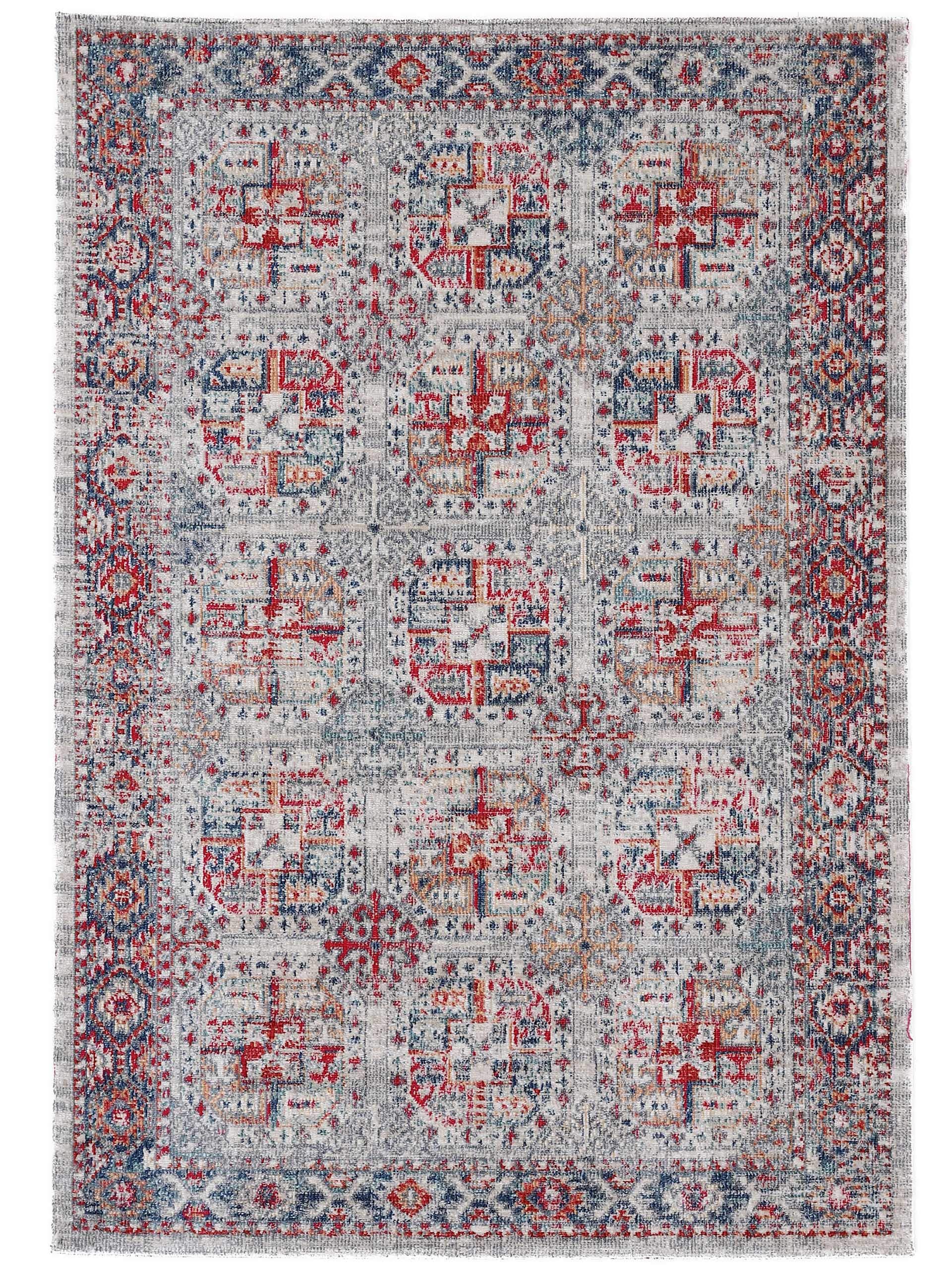 carpetine-flachgewebeteppich-mahal-hellgrau-80x150-cm-moderner-teppich-100-polyp image 1
