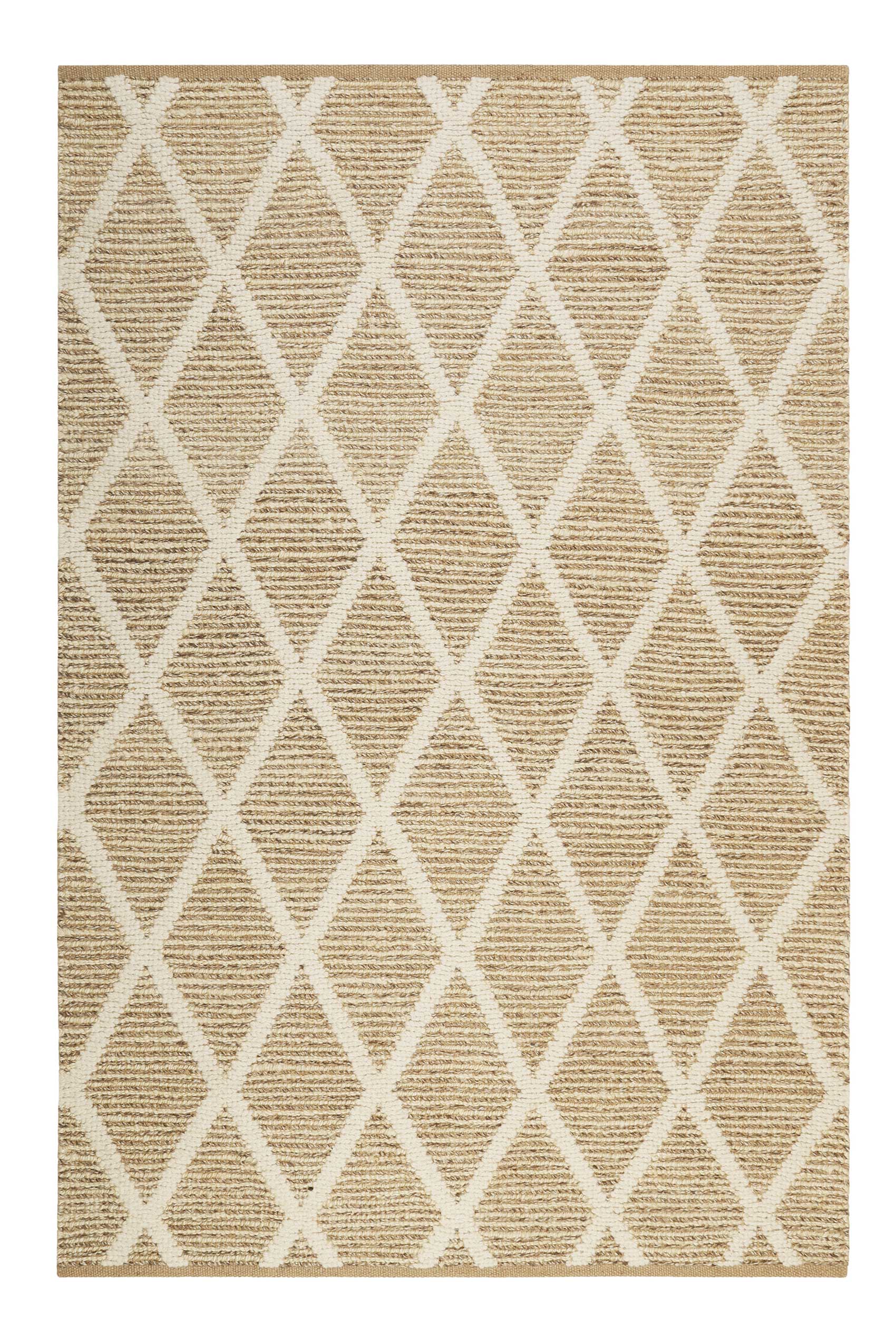 green-looop-novella-teppich-natur-jute-wolle-geometrisch-handgewebt image 1