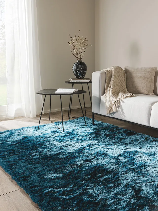 benuta-whisper-hochflorteppich-blau-80x150-cm image 1