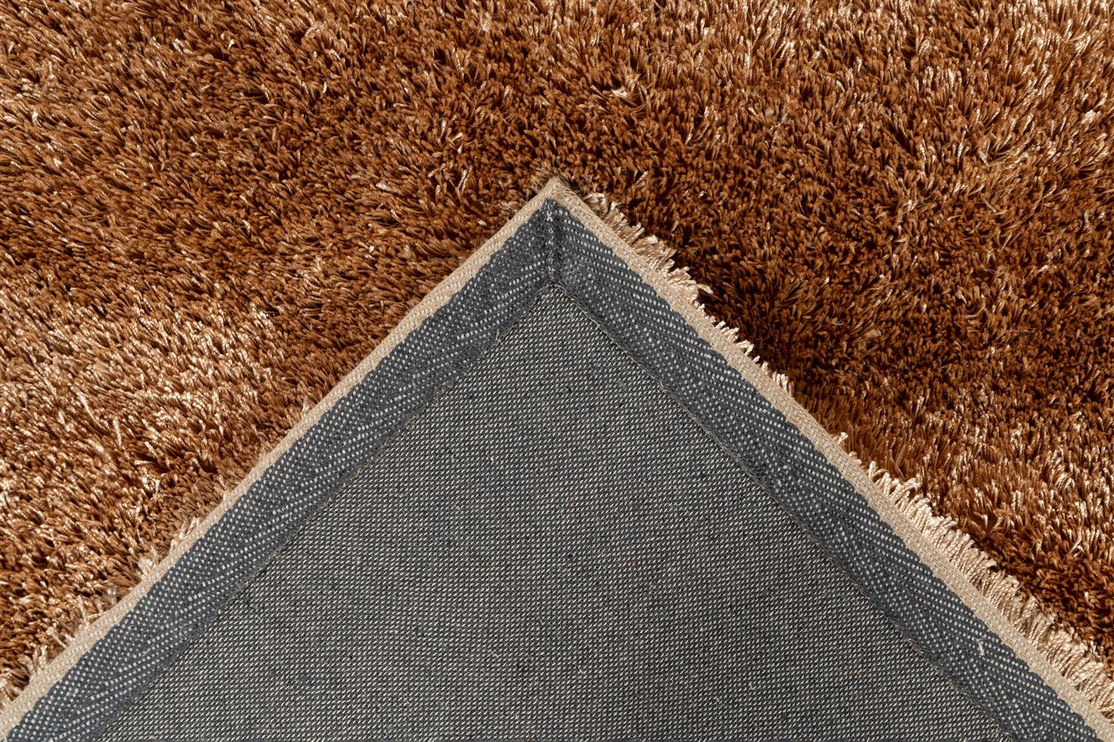 kayoom-soul-8120-karamell-hochflorteppich-weicher-polyester-flor-unifarben image 4