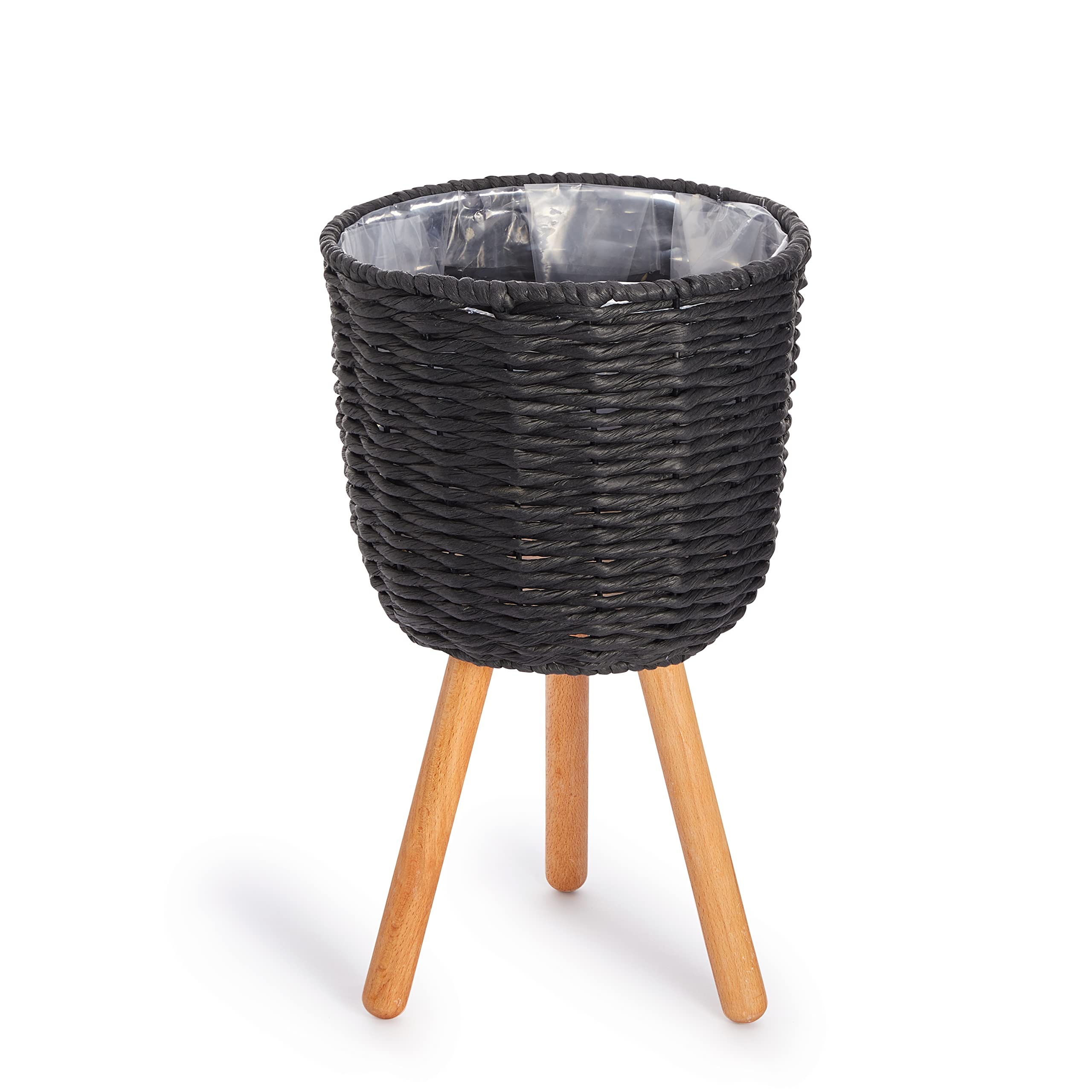 paco-home-blumentopf-bertopf-natur-rattan-set-2pcs-set-design-3-schwarz-gro image 2