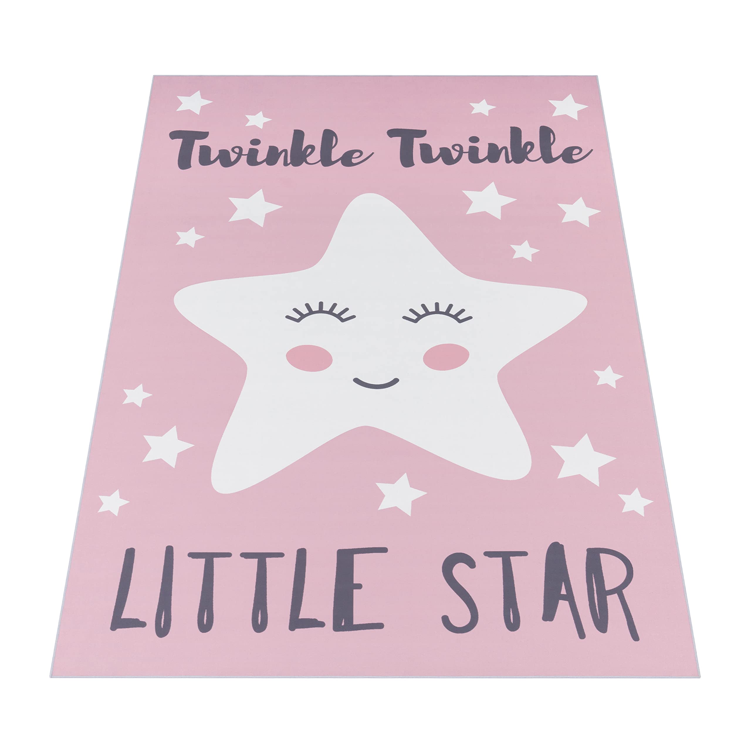 paco-home-kinderteppich-stern-spruch-rosa-weiss-180x280-cm image 5