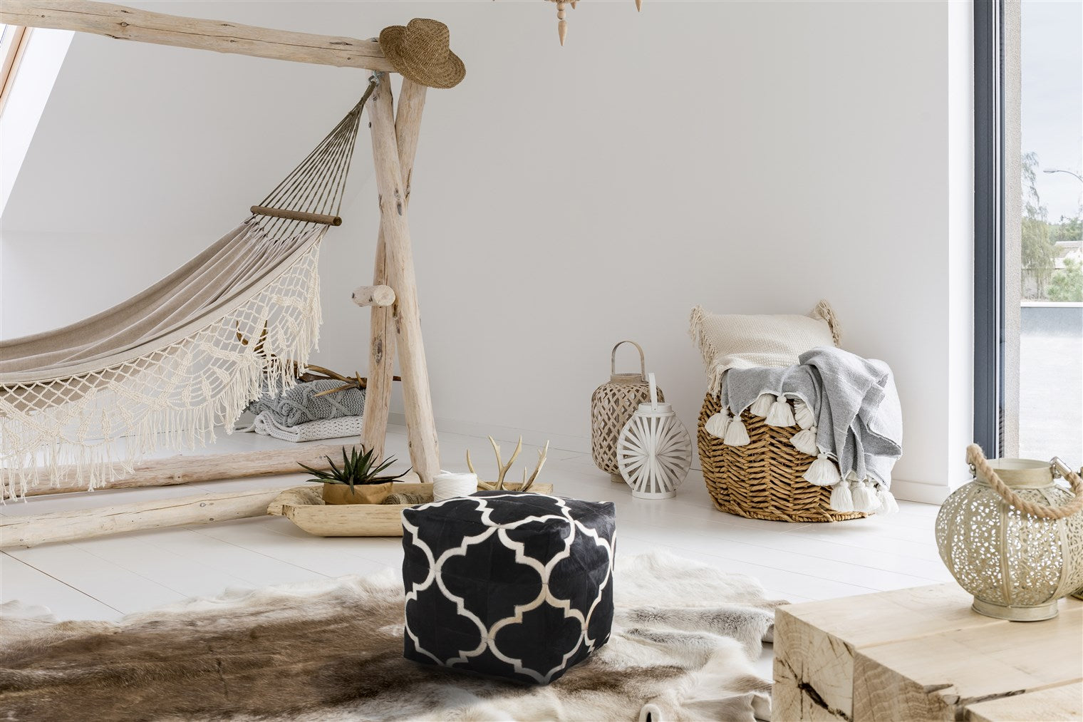 kayoom-lavish-pouf-310-sitzkissen-aus-100-leder-patchwork-optik-handgefertigt image 5