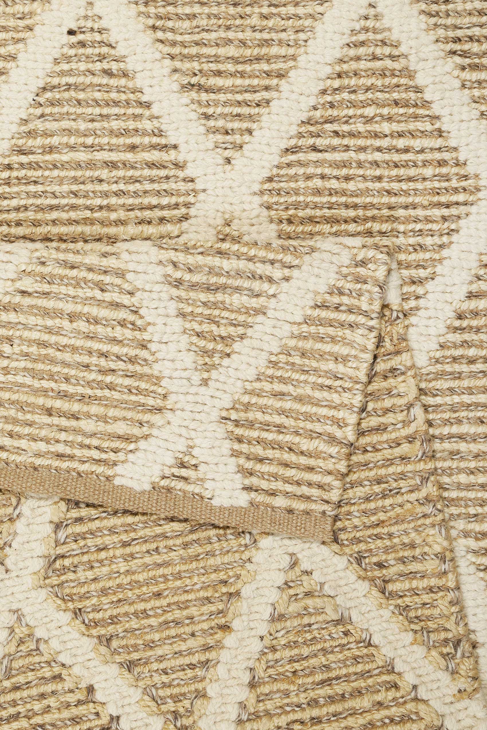 green-looop-novella-teppich-natur-jute-wolle-geometrisch-handgewebt image 3