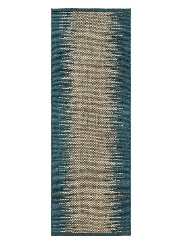 benuta-pure-jutel-ufer-tulsi-blau-70x200-cm-sisal-jute-vintage-ethno-pflegeleich image 1