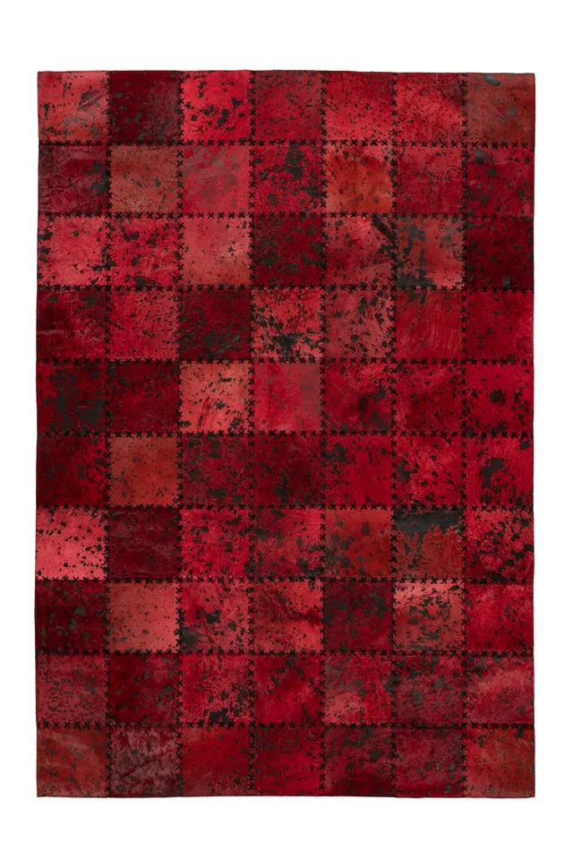 kayoom-voila-125-lederteppich-mit-patchwork-muster-116-89-statt-439-00 image 1