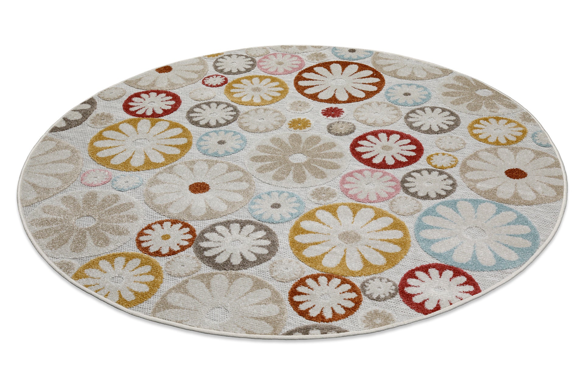 weconhome-in-outdoorteppich-flowerdrops-rund-beige-bunt-34-50 image 3