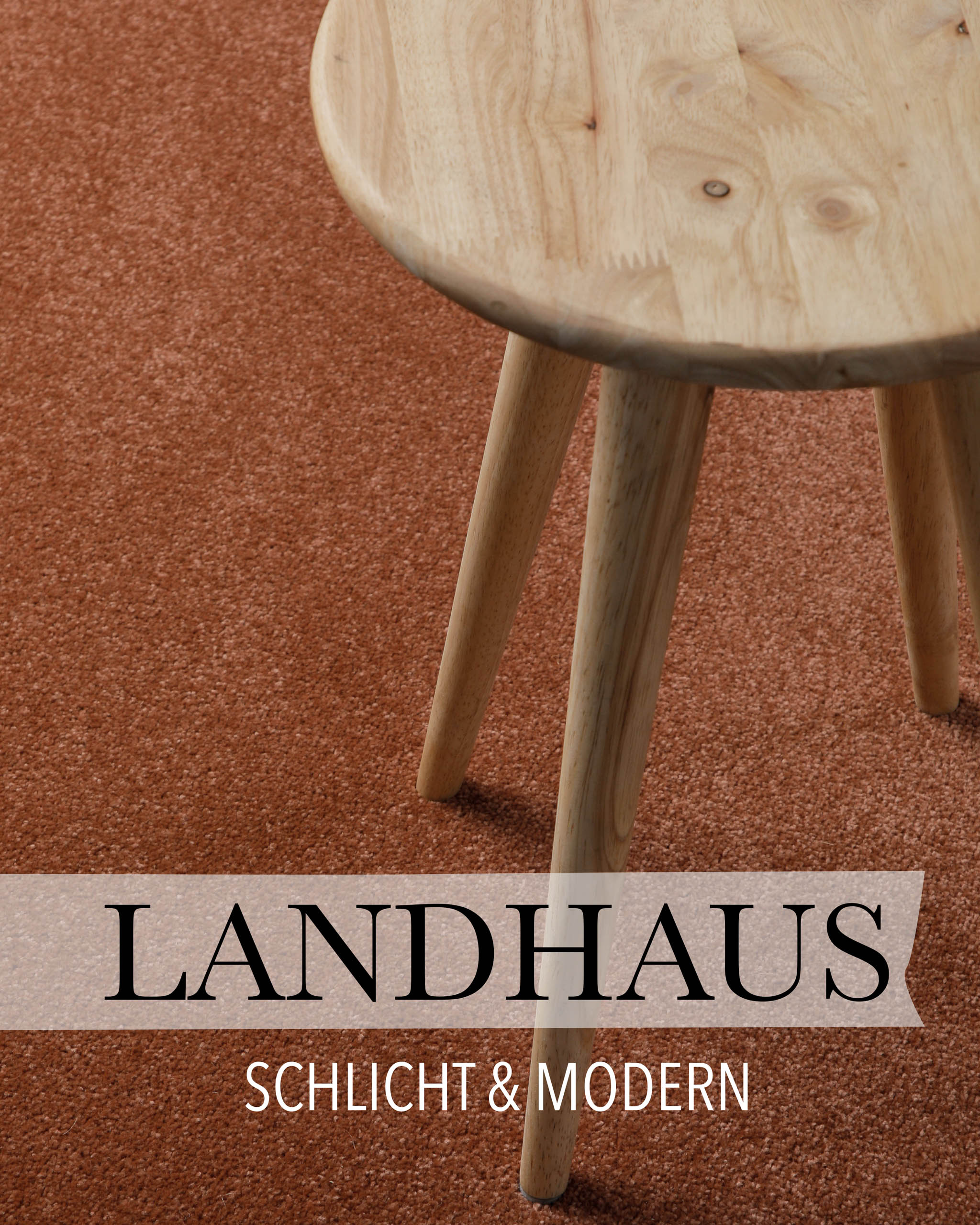 weconhome-basics-freja-kurzflorteppich-rund-ziegel-rot-terrakotta image 7