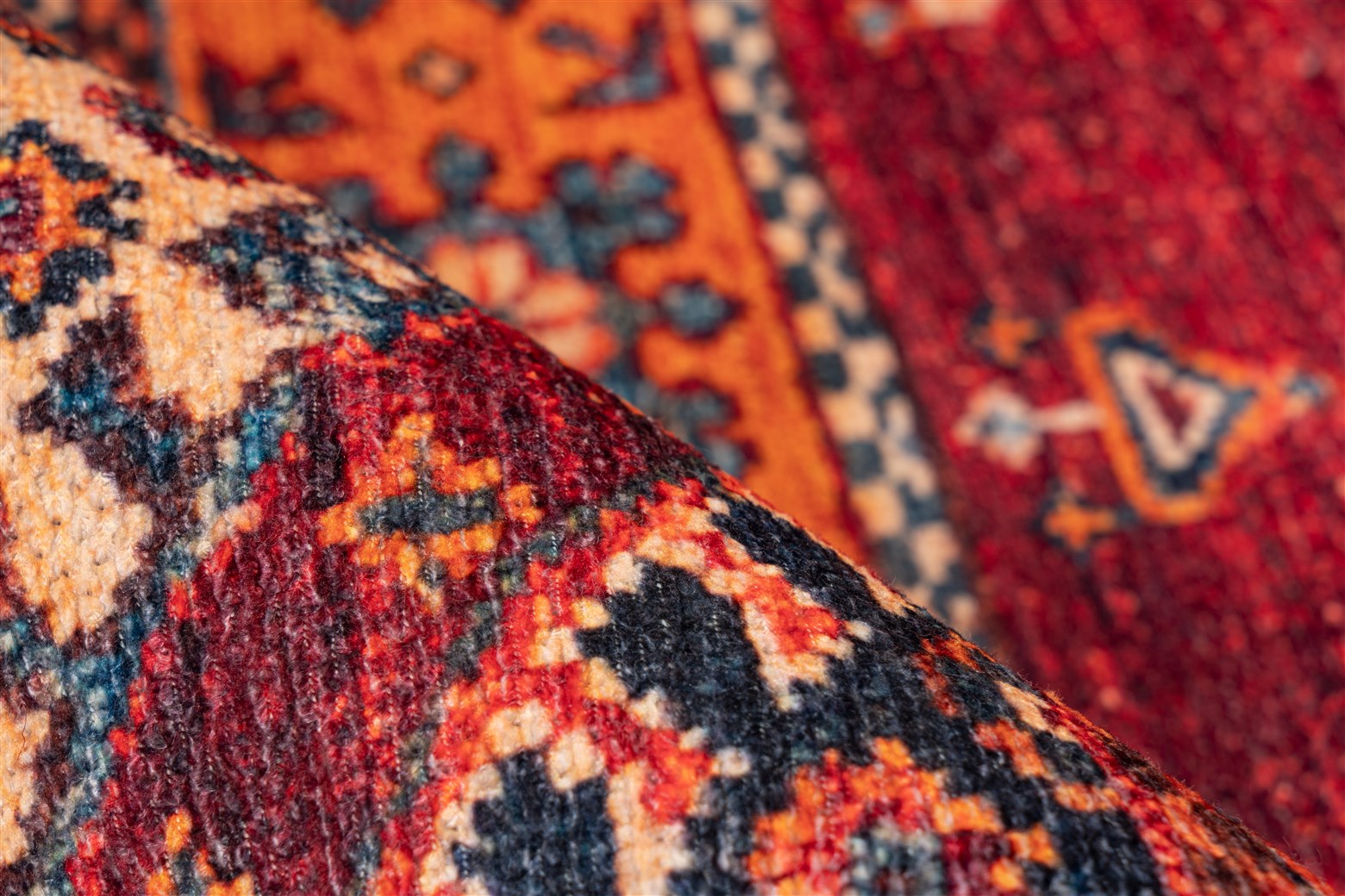 kayoom-faye-225-geprinteter-flachflorteppich-orientalischer-vintage-stil-verwasc image 4