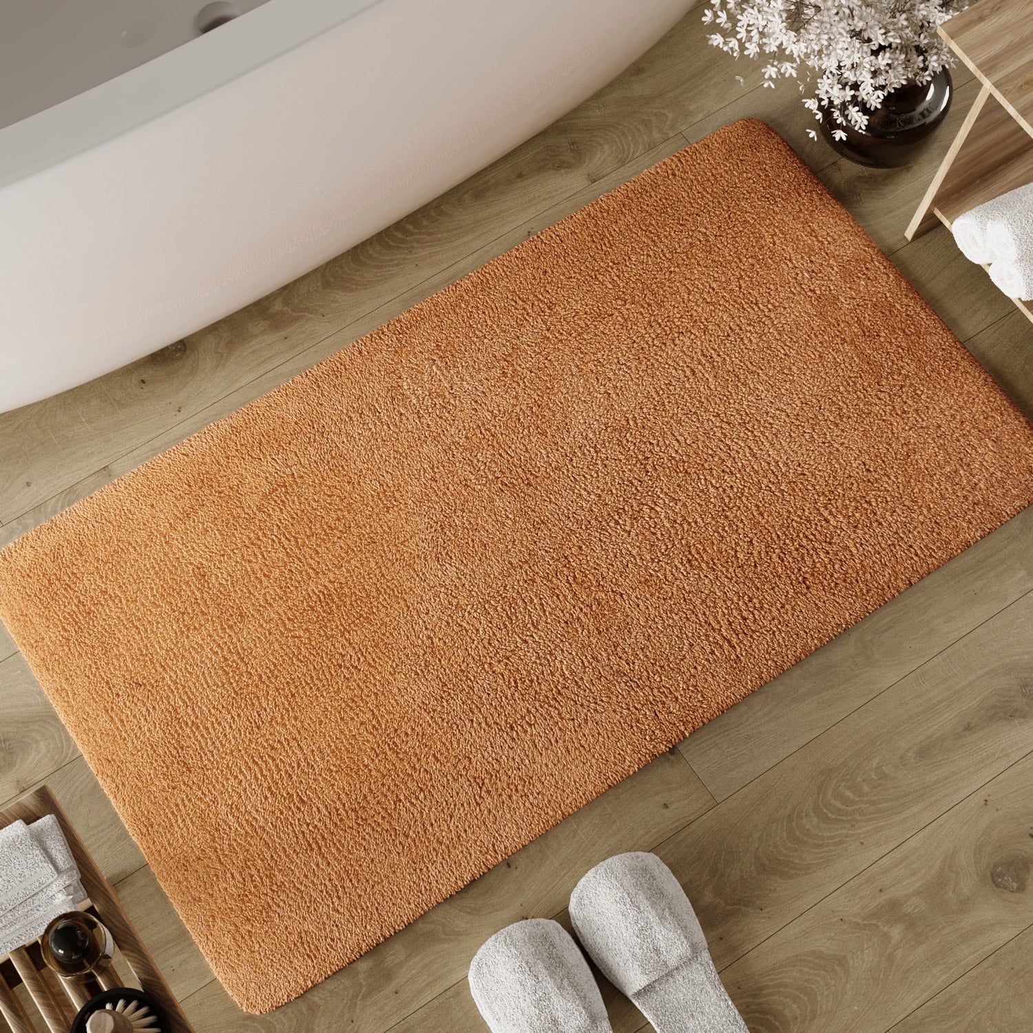 weconhome-basics-erik-badteppich-terrakotta-aus-baumwolle image 2