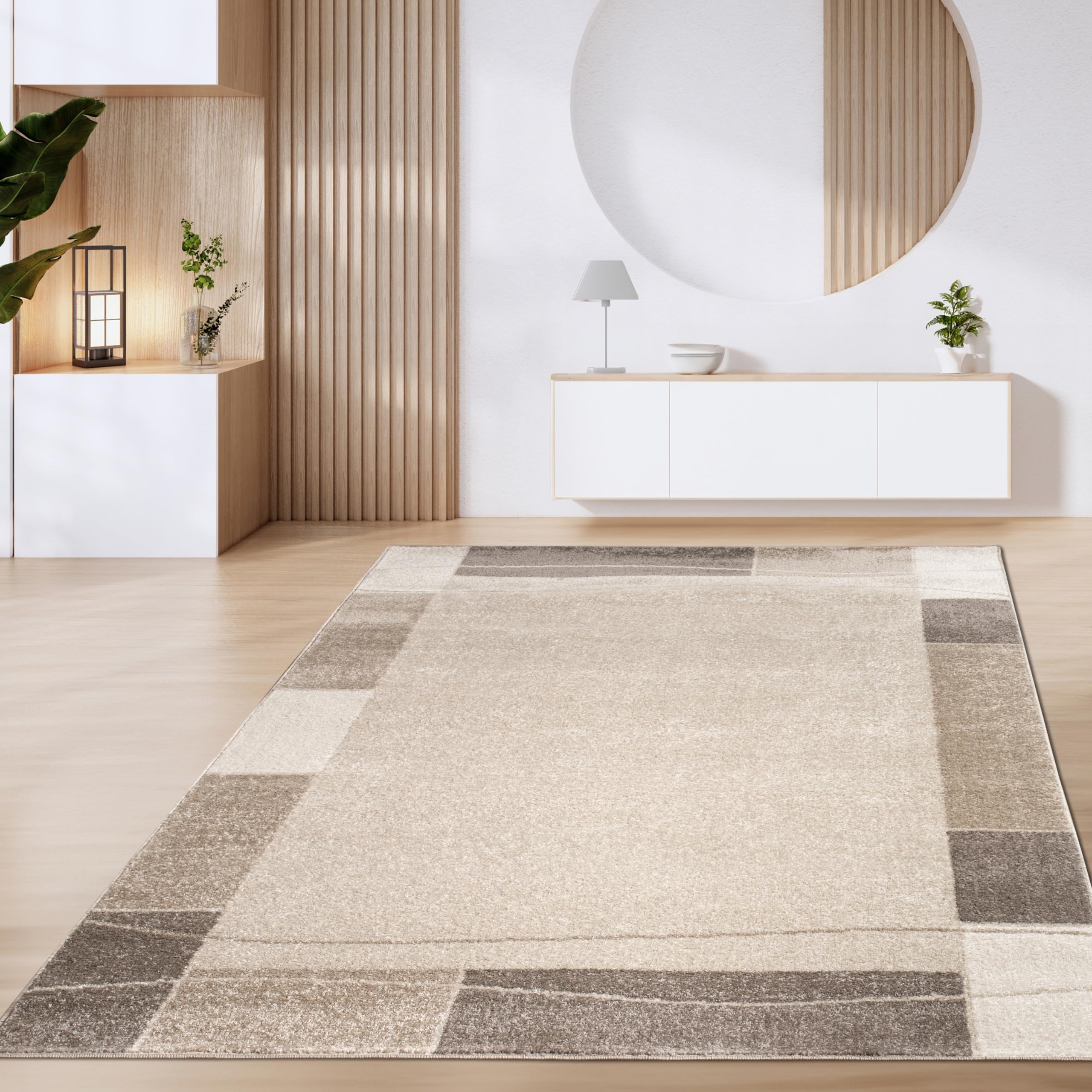 paco-home-vintage-kurzflor-teppich-80x150-cm-braun-beige-geometrisch image 7