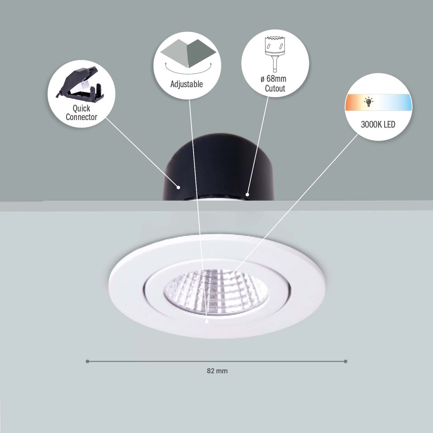 paco-home-led-einbaustrahler-schwenkbar-deckenspot-wei image 5