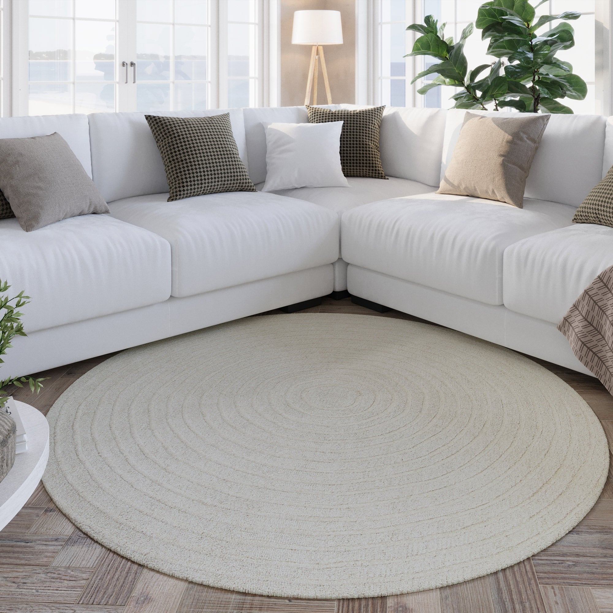 hamptons-nineteen-kurzflor-teppich-rund-creme-wei-aus-100-schurwolle-handgetufte image 2