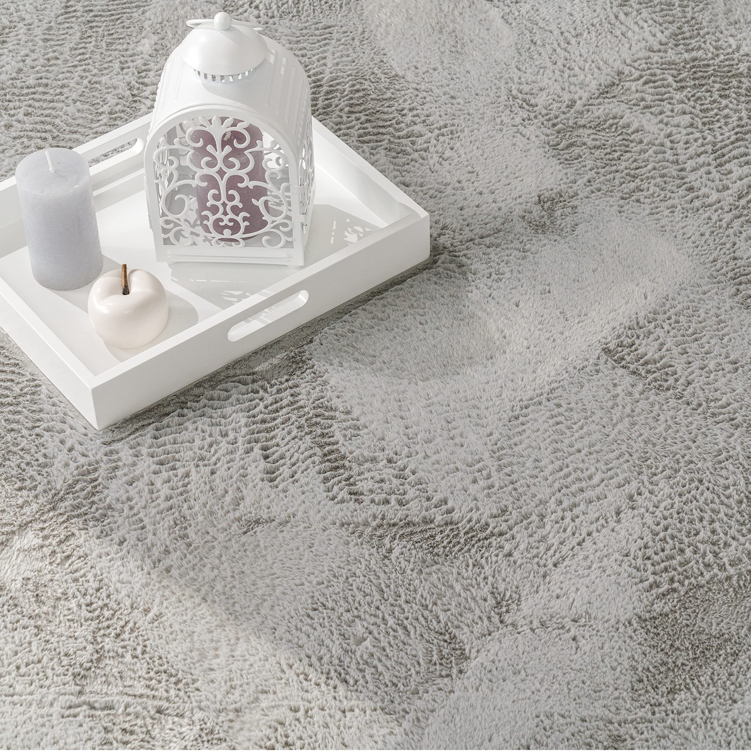 paco-home-teddy-shaggy-hochflor-teppich-einfarbig-grau-60x90-cm image 3