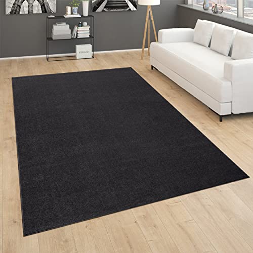 paco-home-metro-kurzflor-teppich-80x250-cm-schwarz-anthrazit image 7