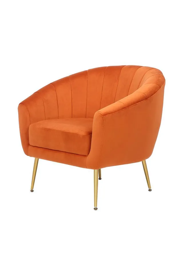 kayoom-sessel-doreen-125-retro-sessel-mit-samtbezug-und-ziern-hten image 1