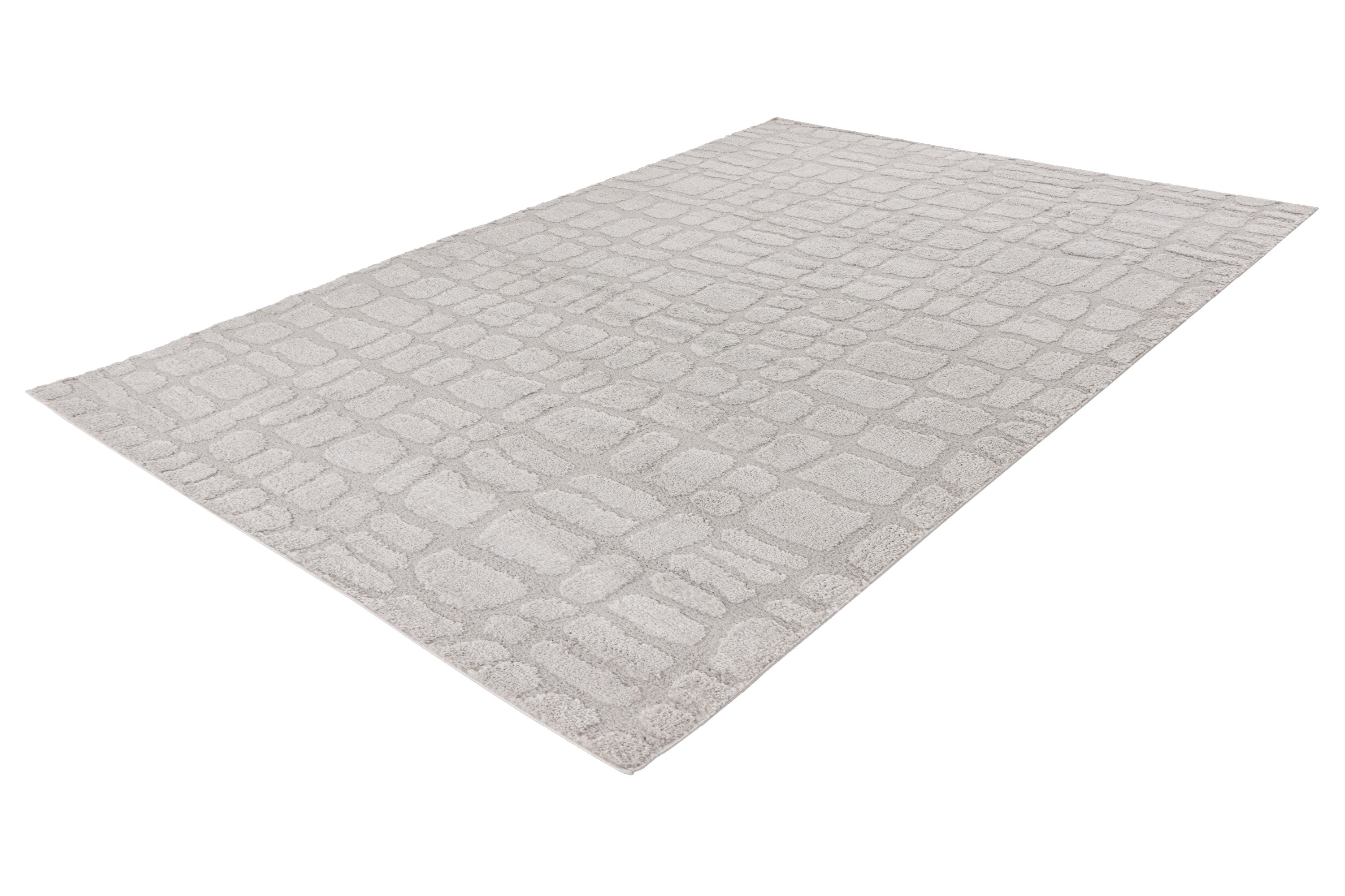 kayoom-kick-off-125-kurzflorteppich-silber-20-mm-florh-he-1000-g-m-polyester image 2