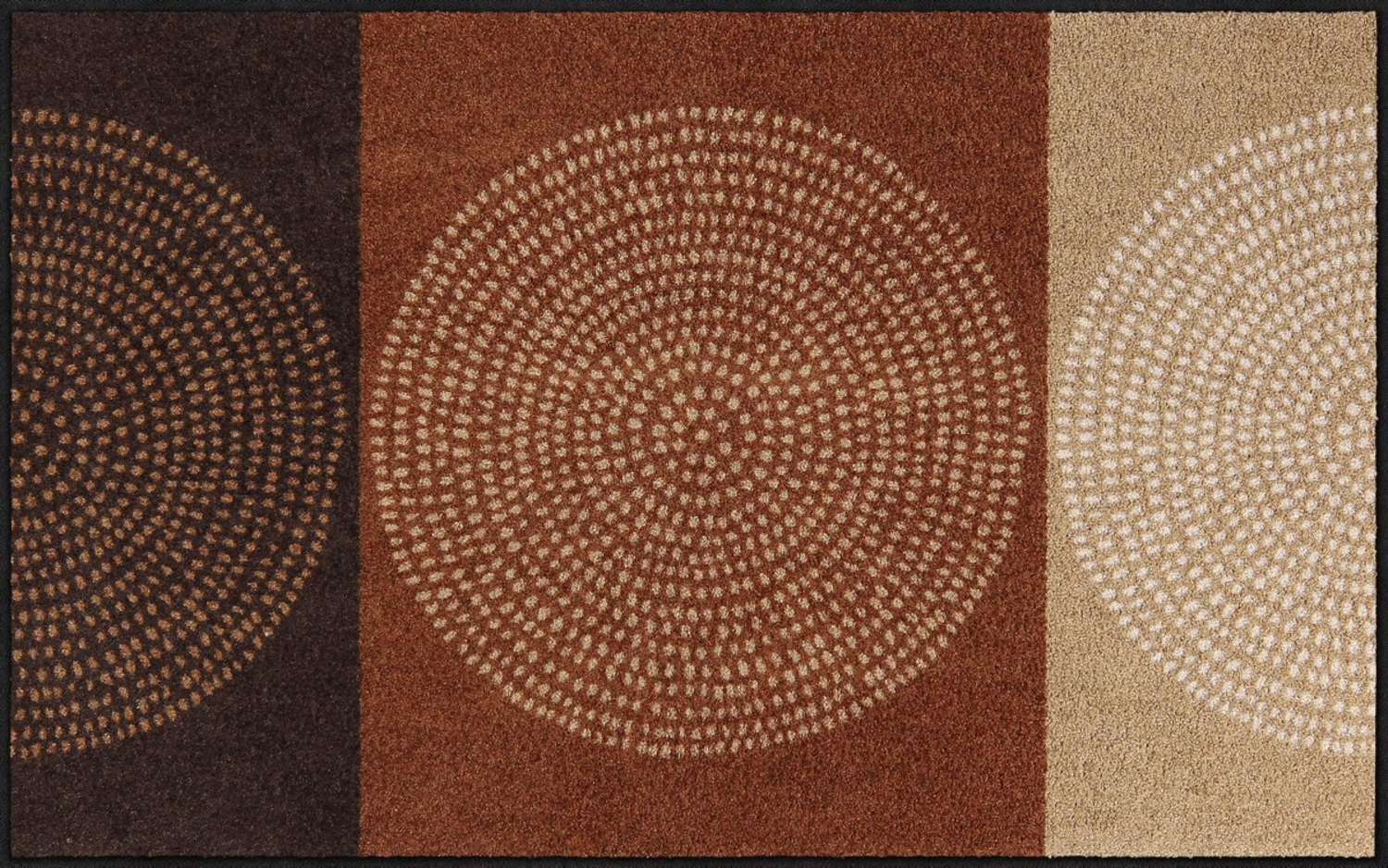 salonloewe-nestor-mocca-teppich-75-x-120-cm-schmutzfangmatte-mit-grafischem-desi image 1