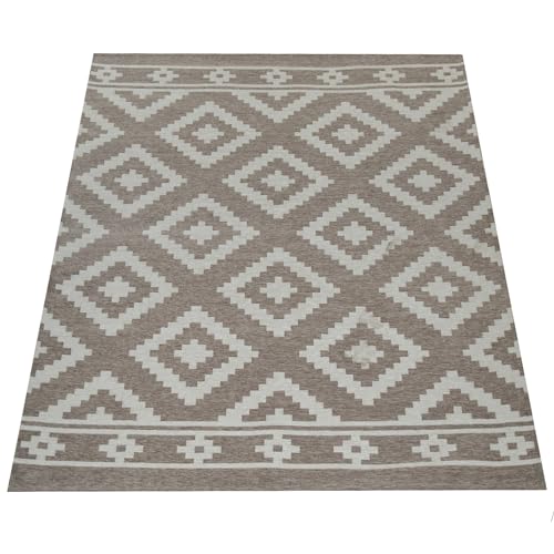 paco-home-wohnzimmer-kurzflor-teppich-skandi-design-rauten-beige-wei-60x110-cm-w image 8