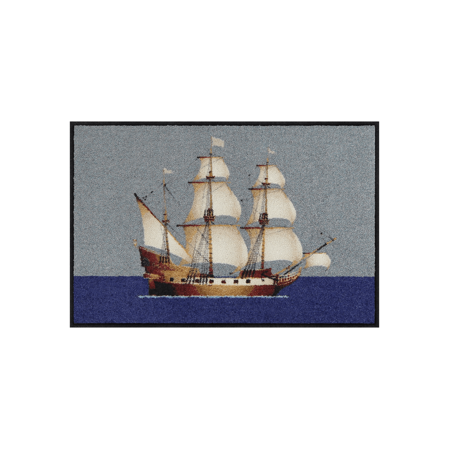 salonloewe-oceandream-eingangsmatte-50-x-75-cm-segelschiff-motiv-polyamid-rutsch image 1