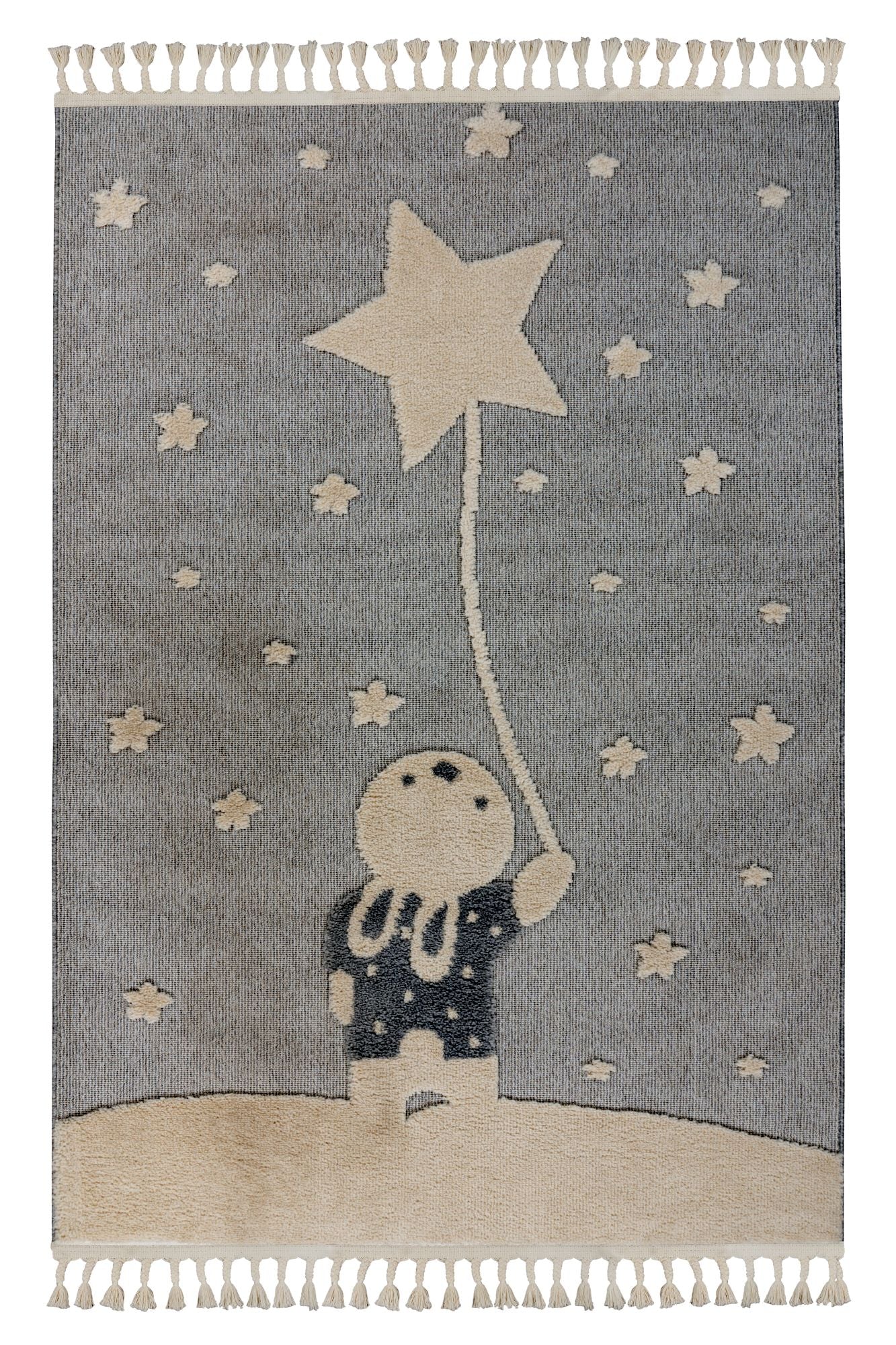 kayoom-modena-418-kinderzimmerteppich-mit-grauem-kindermotiv-kurzflor-9-mm-2200- image 1