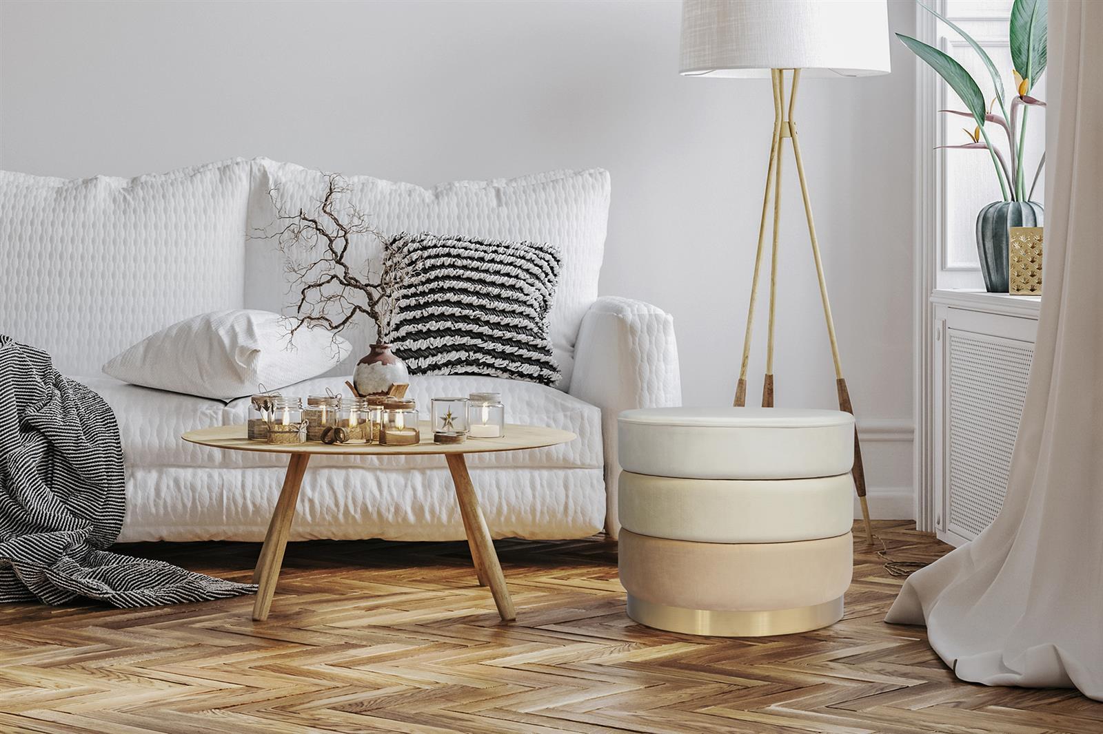 kayoom-hocker-matilda-325-runder-sitzhocker-mit-polyester-samtbezug-und-goldenem image 7