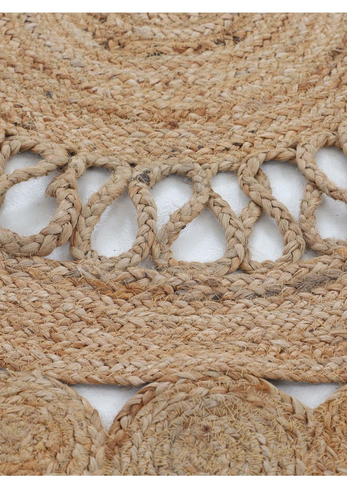 carpetfine-ella-juteteppich-rund-150-cm-natur-boho image 6