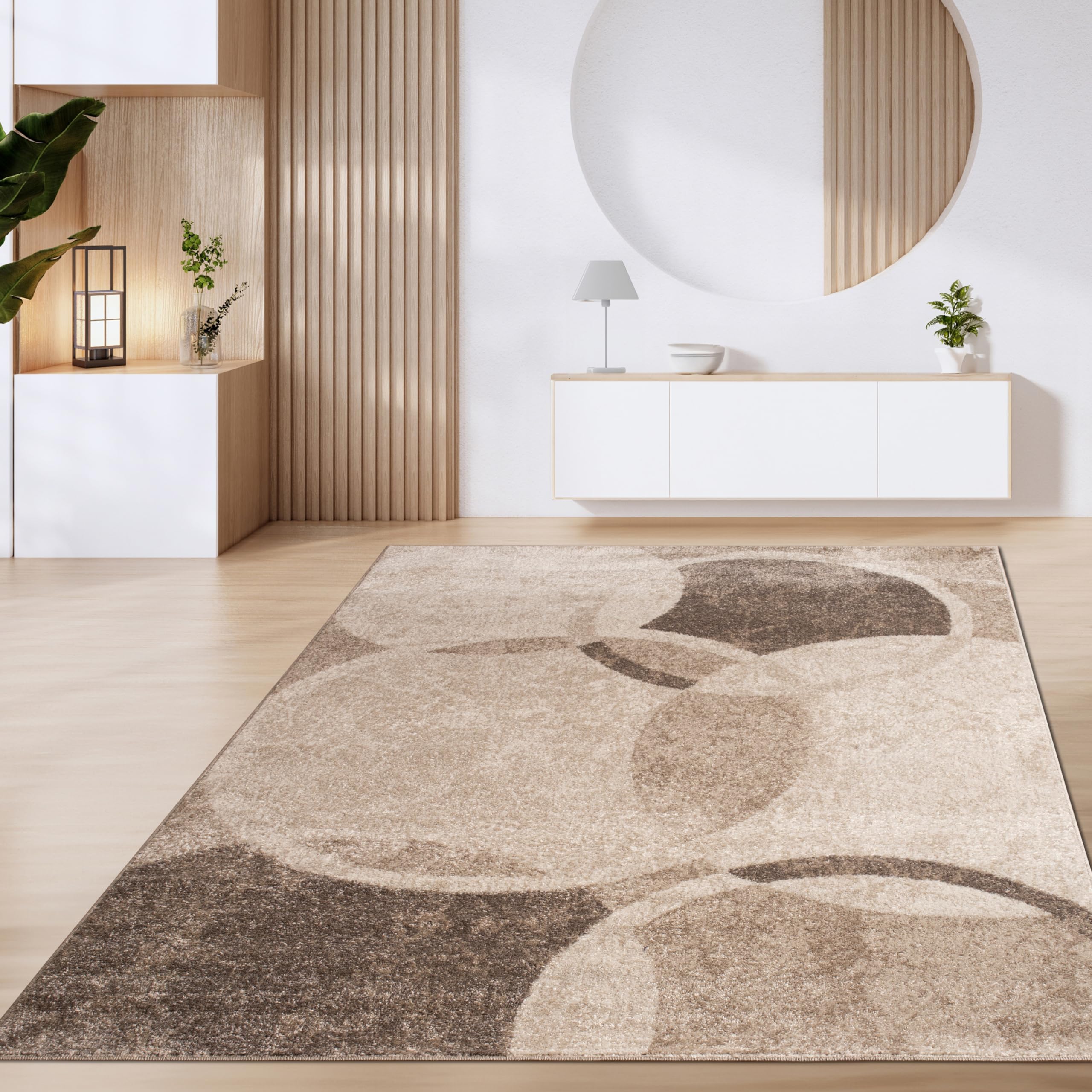 paco-home-vintage-kurzflor-teppich-80x150-cm-braun-beige-geometrisch image 8