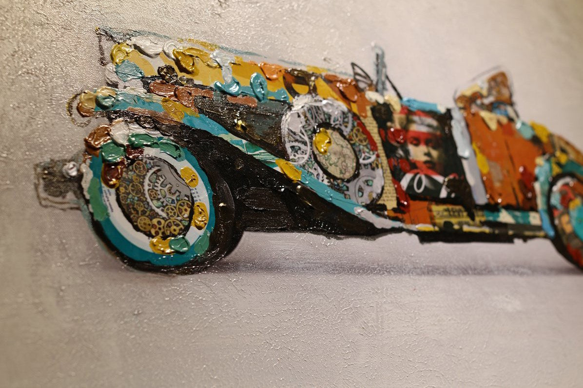 kayoom-l-wandbild-used-car-handgemaltes-unikat-60-x-90-cm-oldtimer-motiv image 3