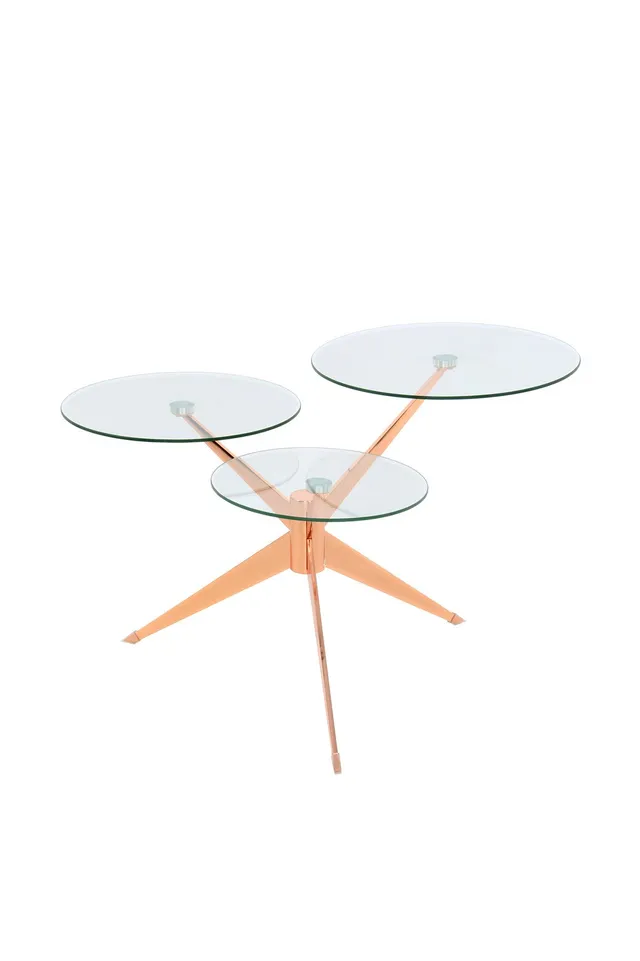 kayoom-beistelltisch-triplet-110-moderner-tisch-mit-drei-runden-versetzten-platt image 1