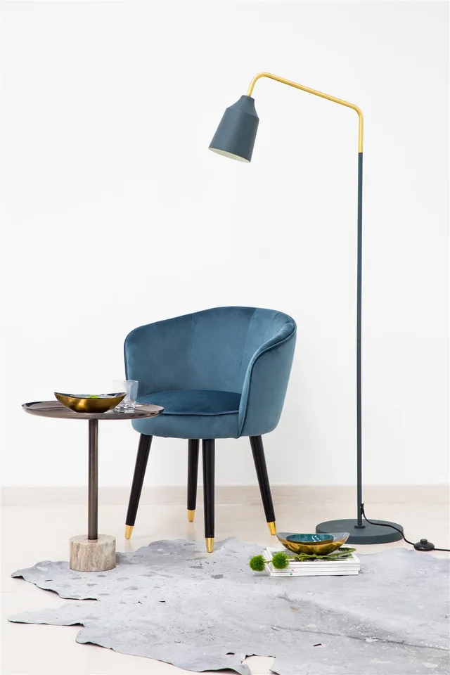 kayoom-capree-487-blau-stehlampe-handgearbeitete-bodenleuchte-aus-eisen-mit-gold image 1