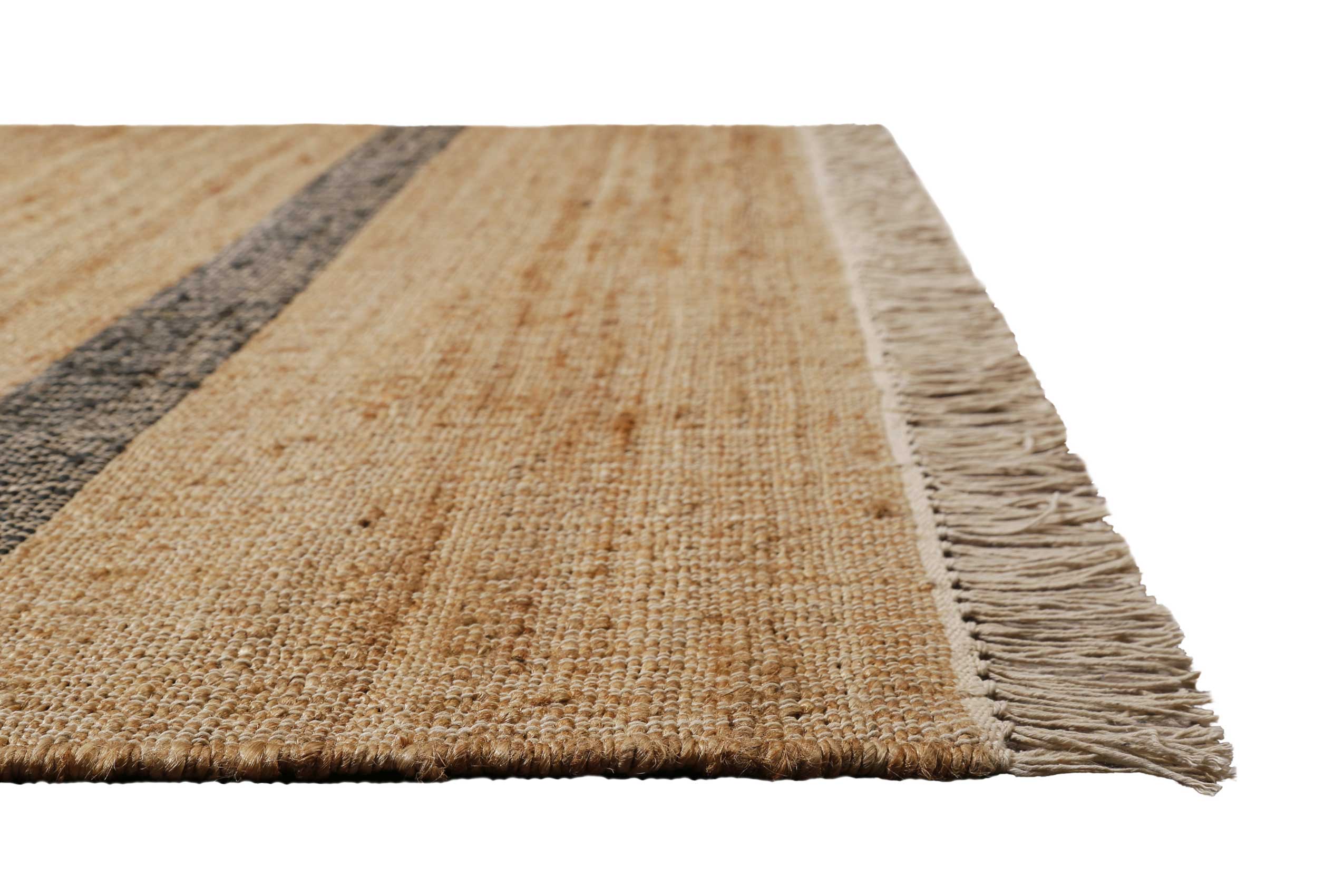 green-looop-vante-handwebteppich-braun-grau-naturfaser-streifen image 4