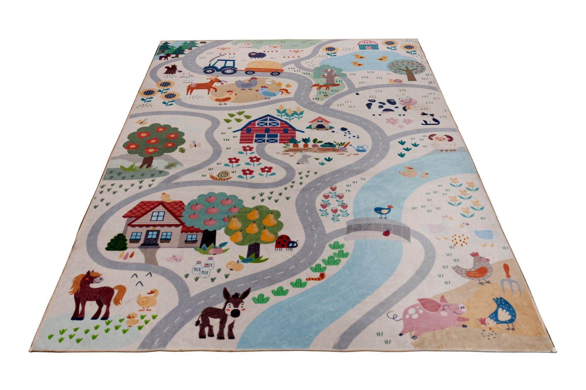kayoom-wonder-133-bunt-kinderteppich-mit-kurzflor-6-mm-polyester-baumwolle-800-g image 3