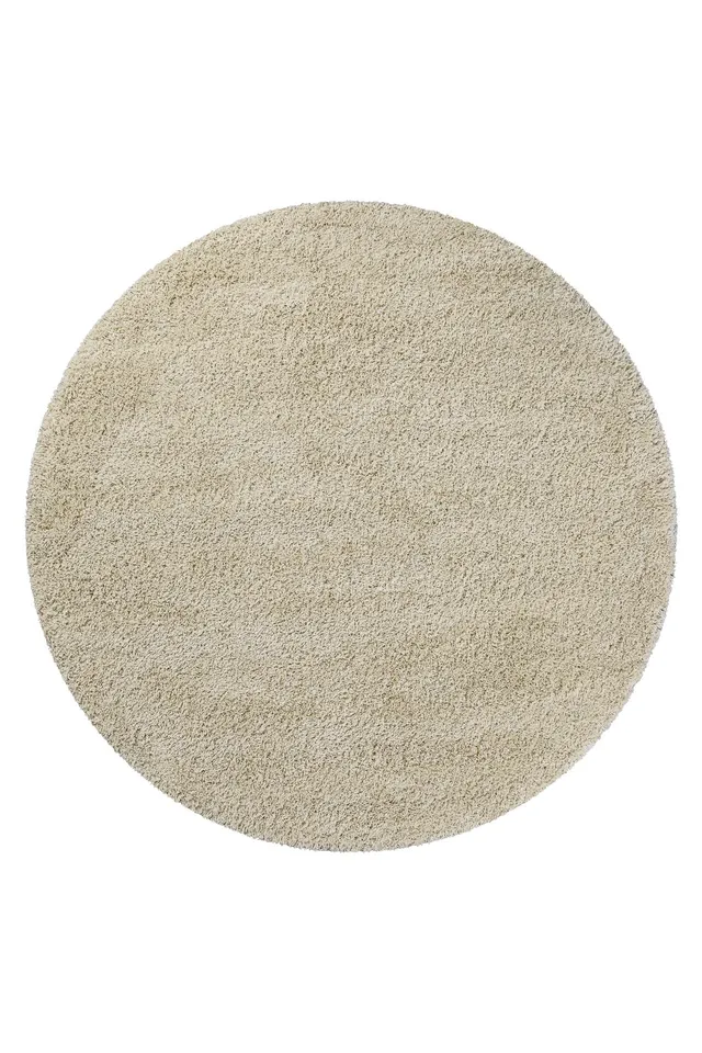 weconhome-hochflor-teppich-rund-shaggy-plus-beige-gewebtes-polypropylen-200-cm image 1