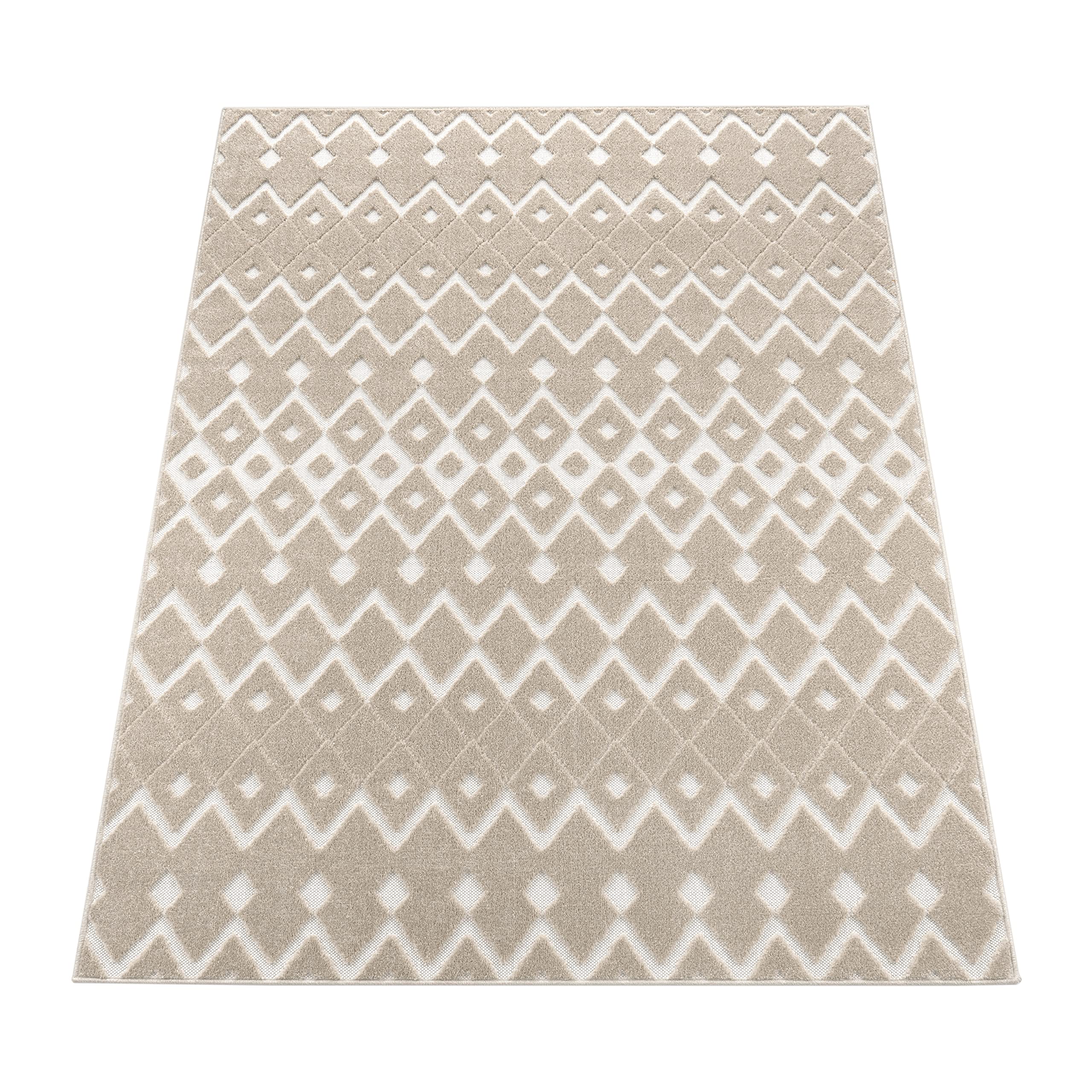paco-home-outdoor-teppich-wetterfest-rund-160-cm-boho-3d-optik-beige-creme-100-p image 6