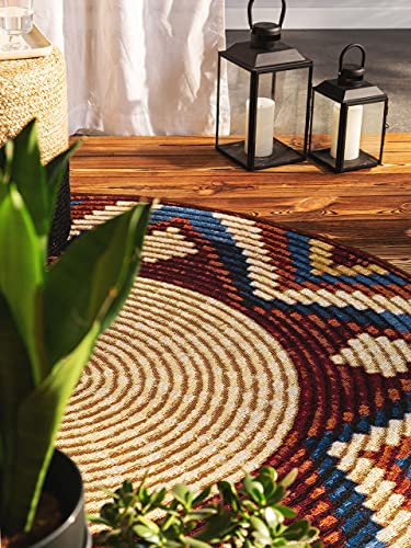 benuta-kenya-in-outdoor-teppich-rund-multicolor-160-cm-wetterfester-kunstfaser-t image 6