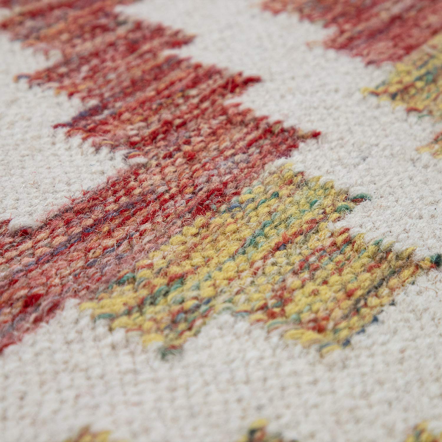 paco-home-skandi-kilim-wolle-rot-schwarz-140x200-cm image 3