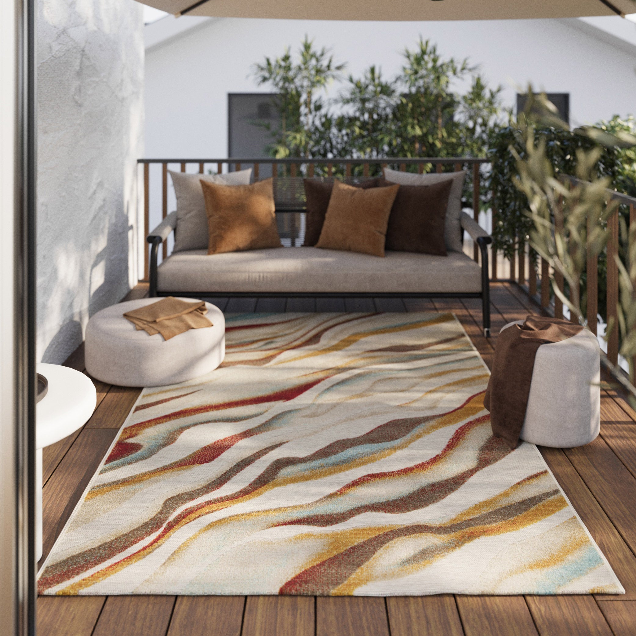 weconhome-creek-in-outdoorteppich-beige-bunt-gewebt image 1