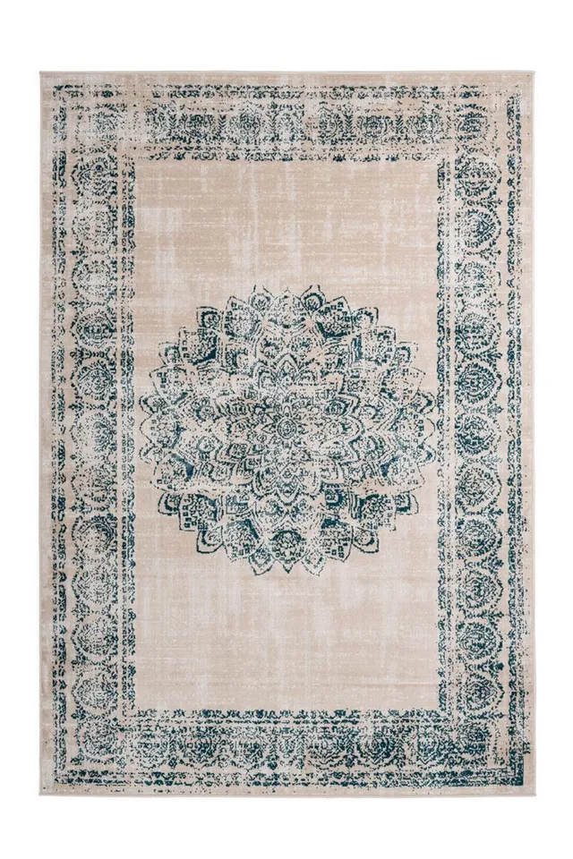 kayoom-ariya-125-vintage-teppich-mit-fransen-flachflor-120x170-cm image 1