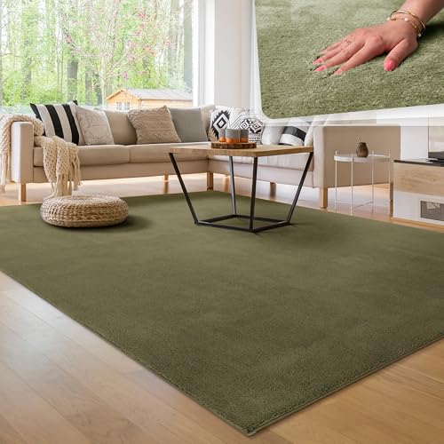 paco-home-kuschelteppich-kurzflor-80x300-cm-hellgr-n-waschbar-flauschig-rutschfe image 5