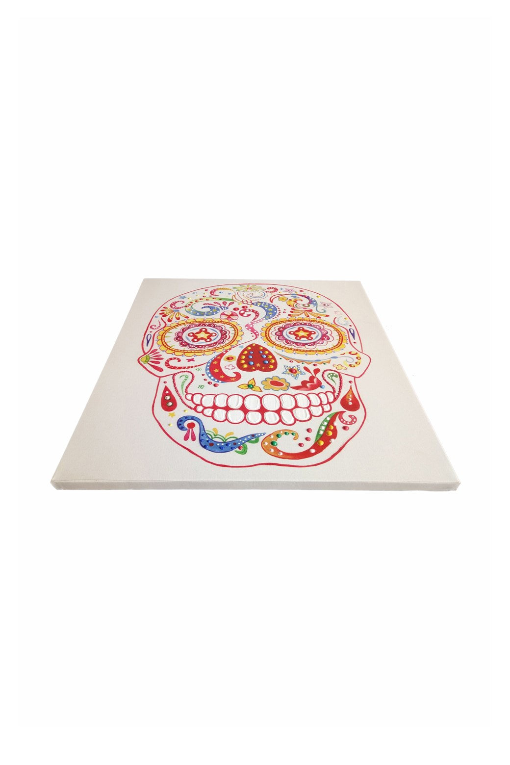 kayoom-l-wandbild-totenkopf-90-cm-x-90-cm-handgemaltes-acrylbild-auf-leinwand-mi image 6