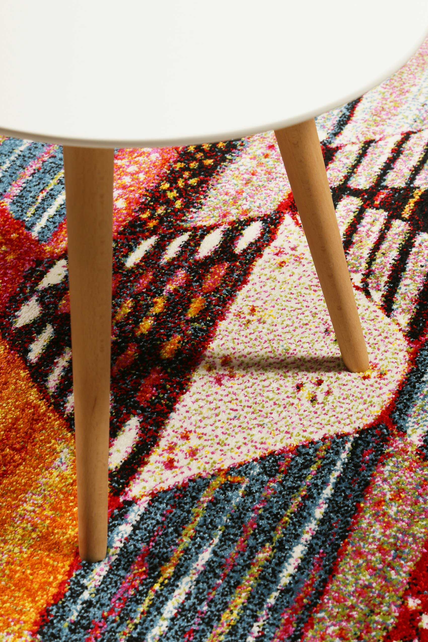 weconhome-modern-berber-kurzflor-teppich-orange-rot-beige image 7
