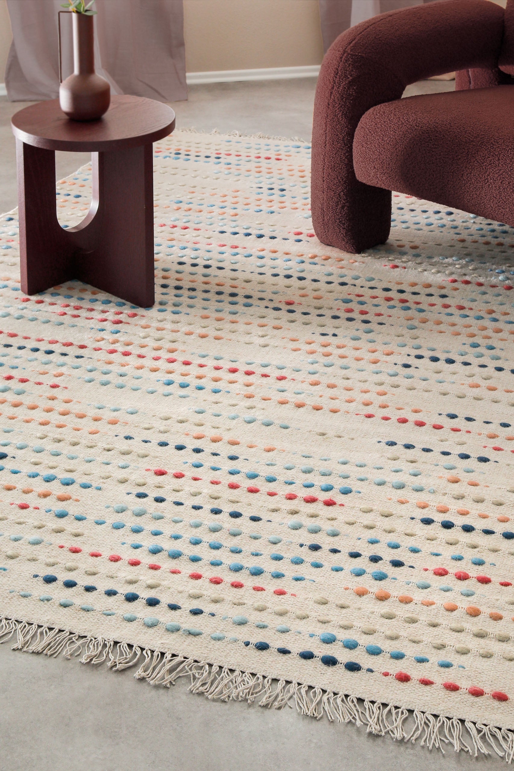 weconhome-maddie-wollteppich-creme-beige-punkte image 7