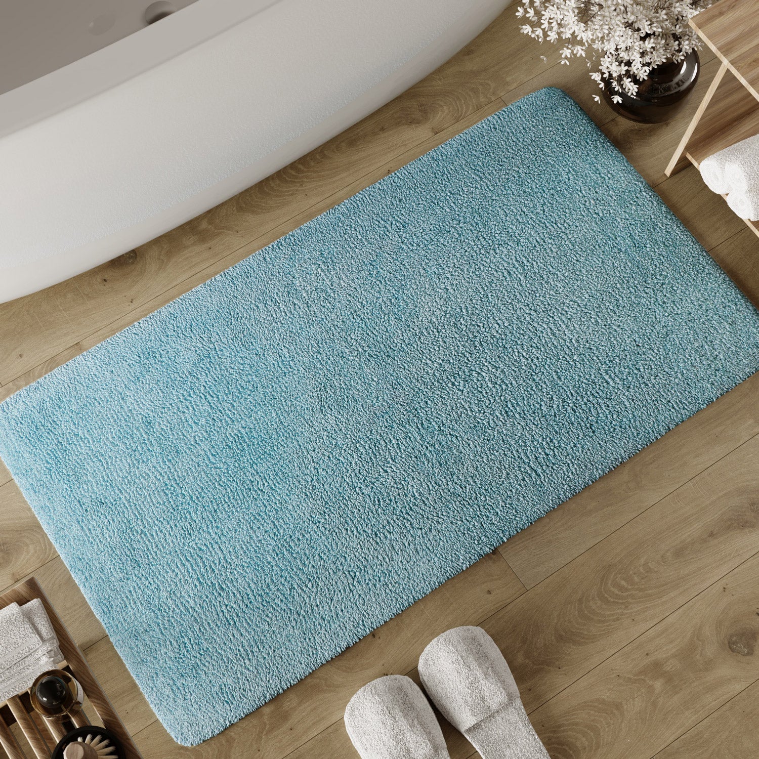 weconhome-basics-badteppich-erik-rauch-blau-baumwolle-20-mm image 2
